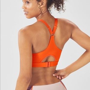 Adele High Support Sports Bra Fabletics Tangerine